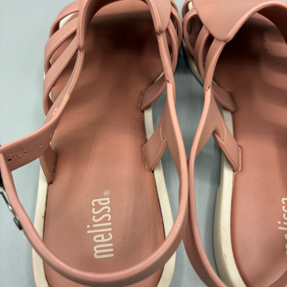 Melissa Boemia Jelly Sandals Women’s 8 Nude Pink Open Toe Slip On - Picture 7 of 9